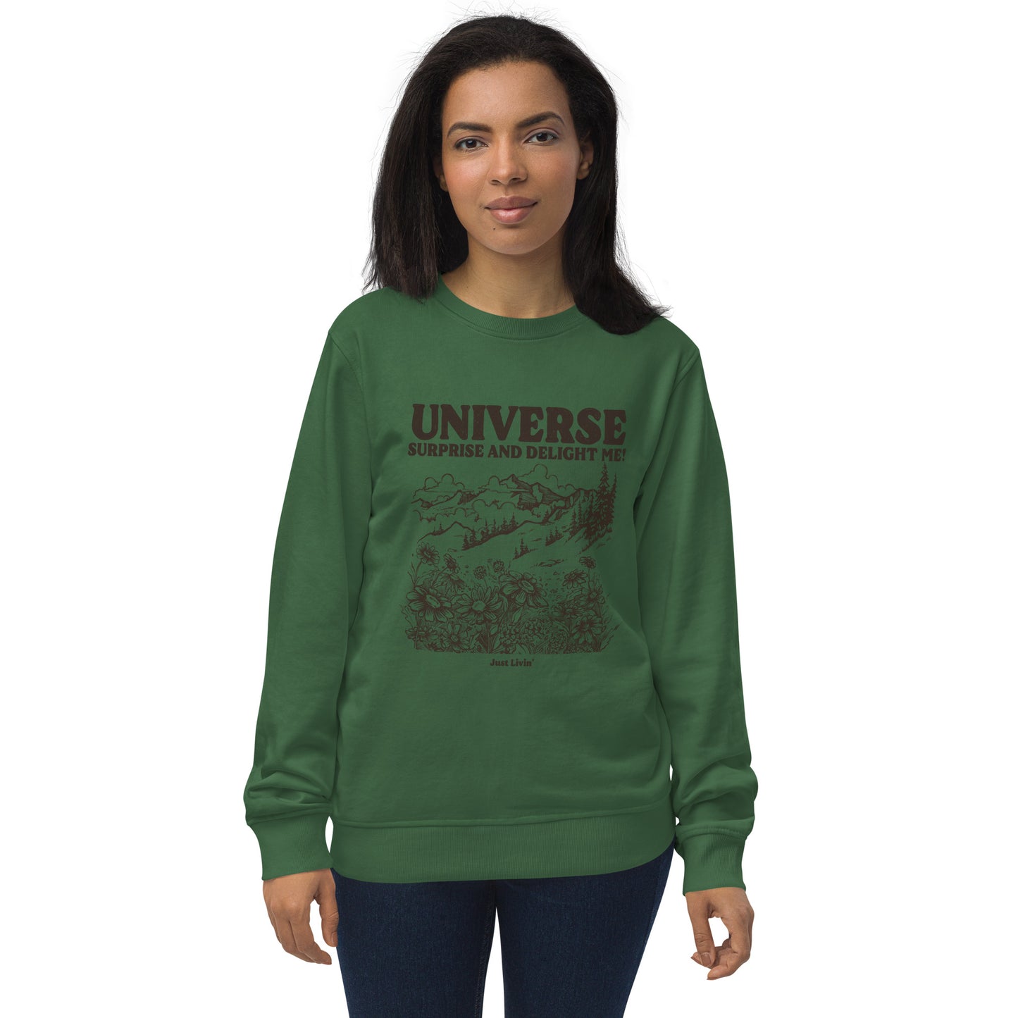 Wild Flower Unisex organic sweatshirt