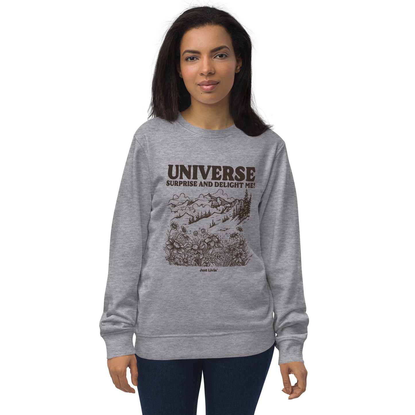 Wild Flower Unisex organic sweatshirt