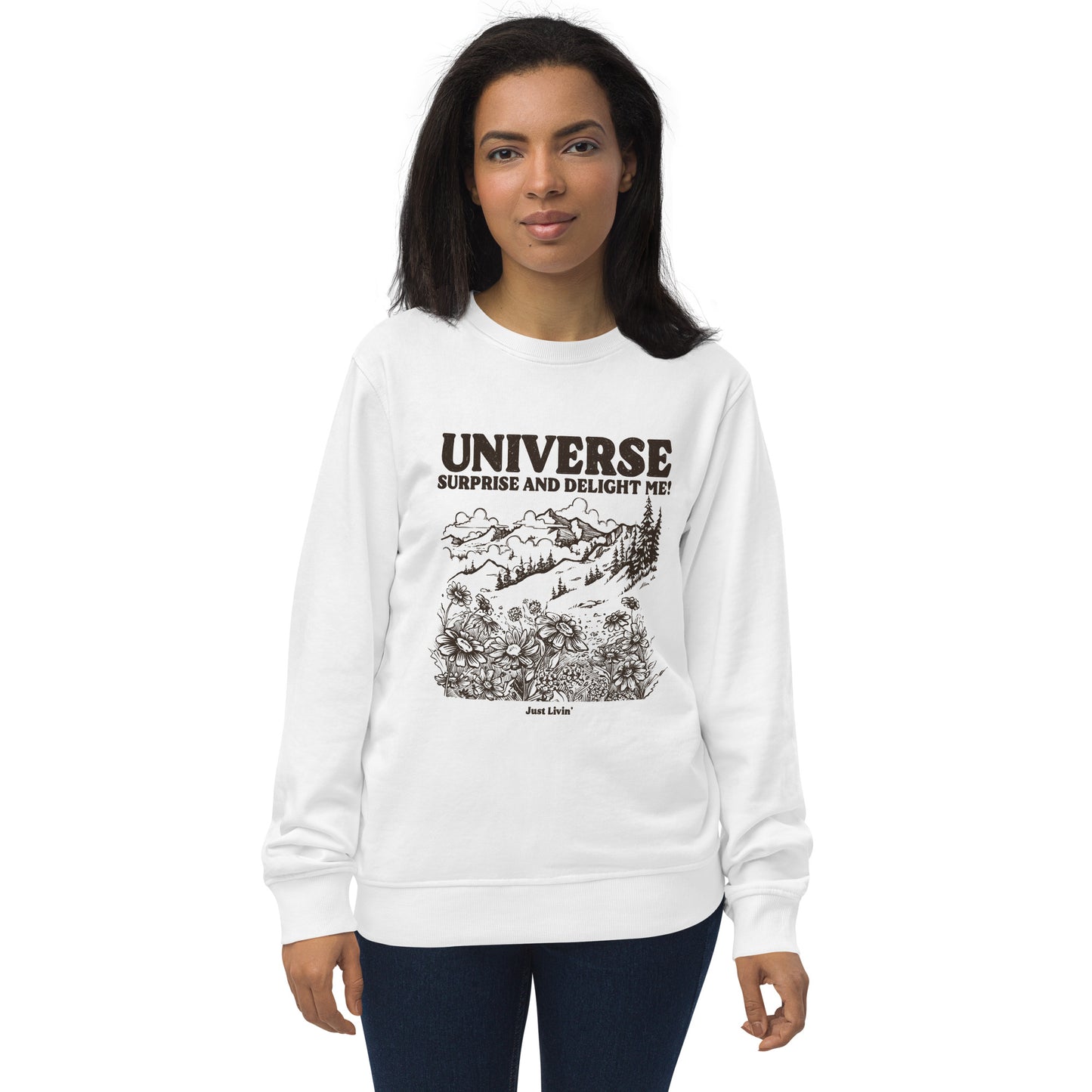 Wild Flower Unisex organic sweatshirt