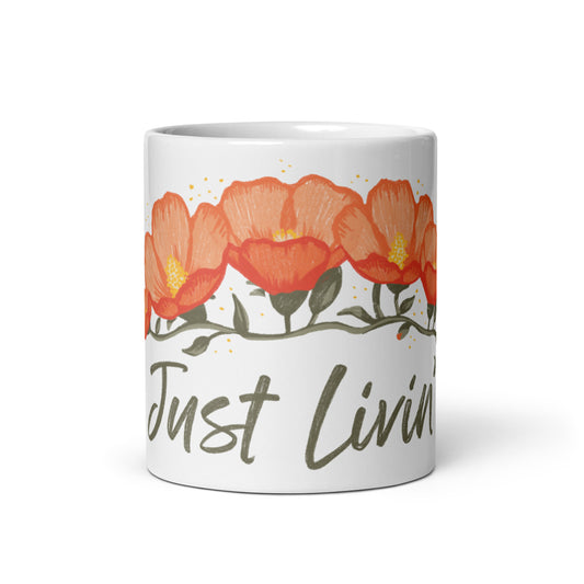 Globe Mallow glossy mug