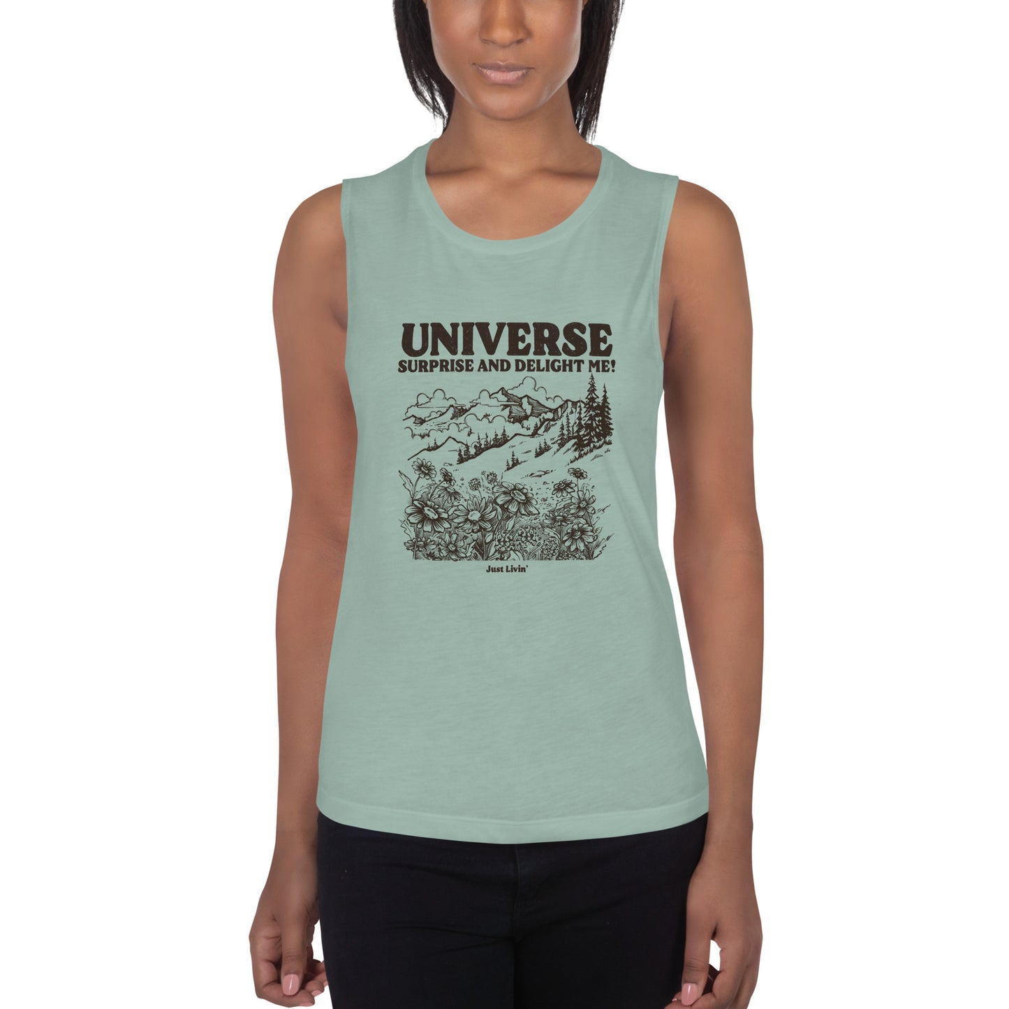 Wild Flower Ladies’ Muscle Tank