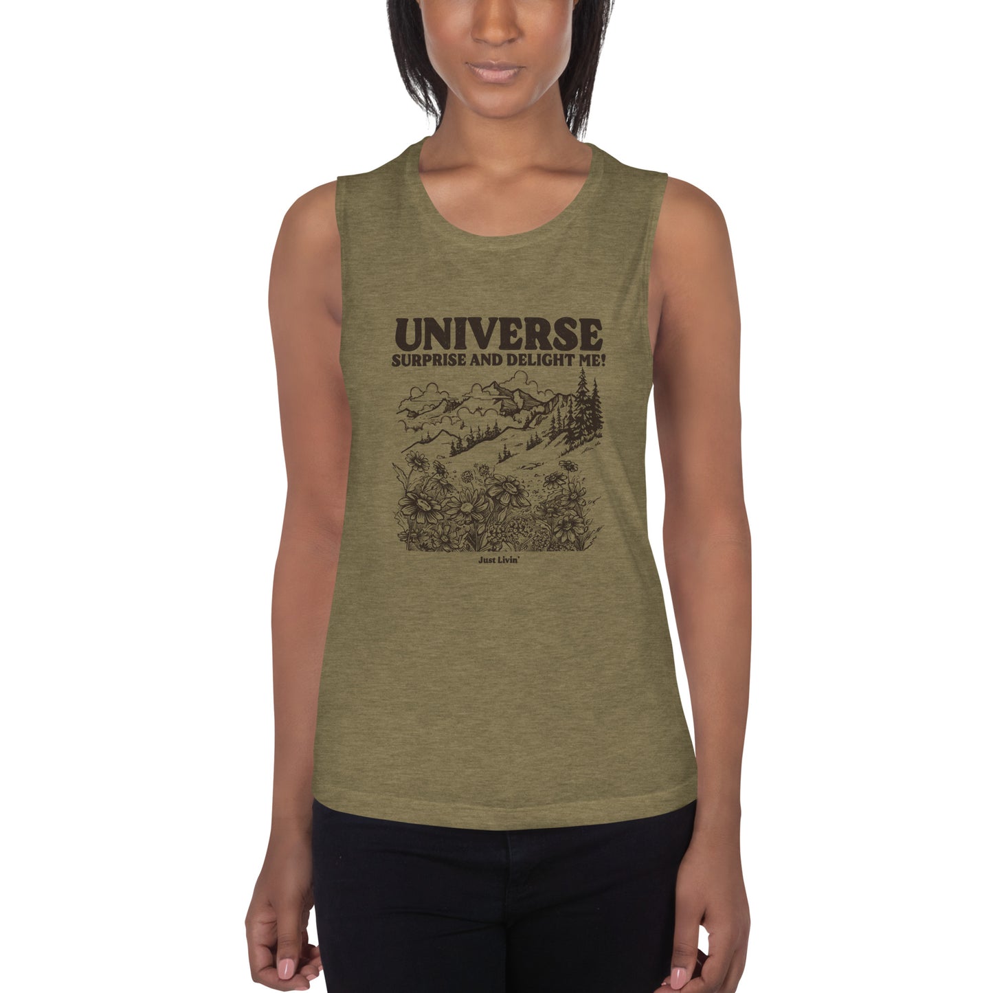 Wild Flower Ladies’ Muscle Tank